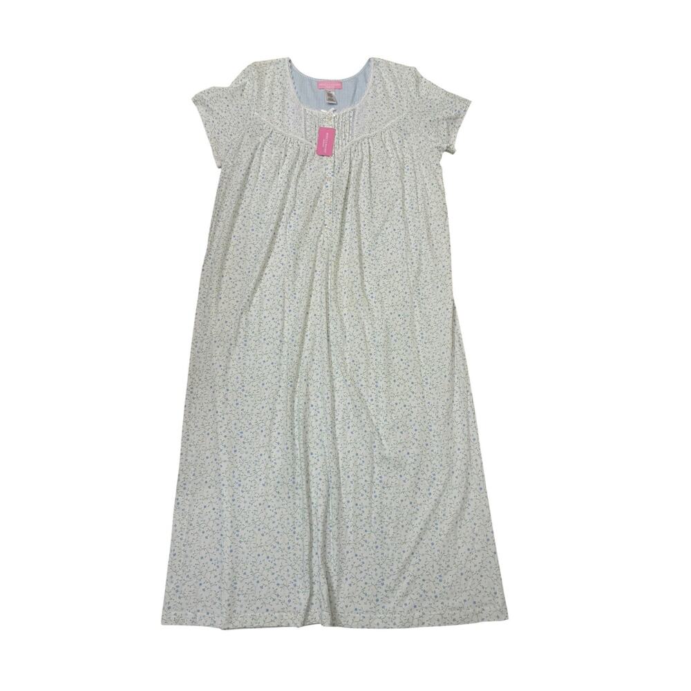 Rebecca Malone Intimates full length cap sleeve nightgown NWT size Large - Picture 7 of 9